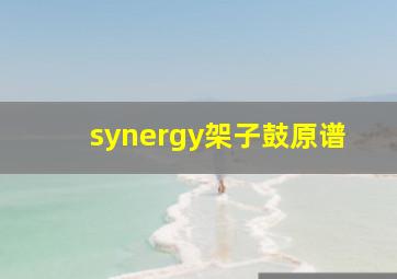 synergy架子鼓原谱