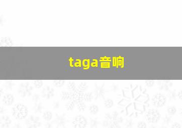 taga音响