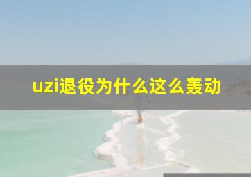 uzi退役为什么这么轰动