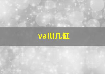 valli几缸