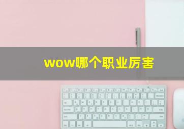 wow哪个职业厉害