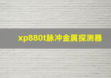 xp880t脉冲金属探测器