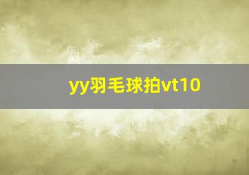 yy羽毛球拍vt10