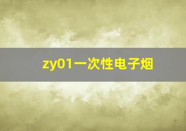 zy01一次性电子烟