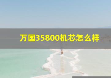 万国35800机芯怎么样