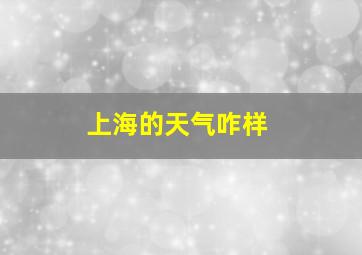 上海的天气咋样