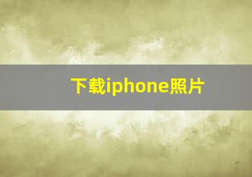 下载iphone照片