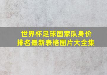 世界杯足球国家队身价排名最新表格图片大全集