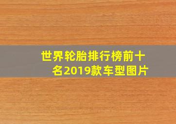 世界轮胎排行榜前十名2019款车型图片