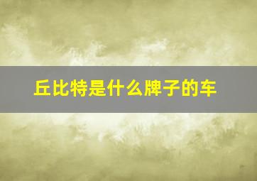 丘比特是什么牌子的车