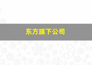 东方旗下公司