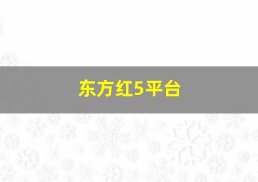 东方红5平台