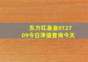 东方红基金012709今日净值查询今天