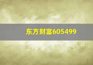 东方财富605499