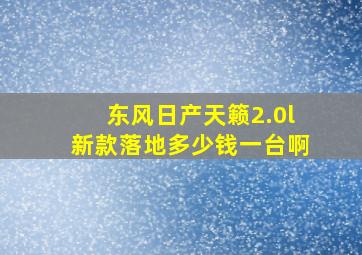 东风日产天籁2.0l新款落地多少钱一台啊