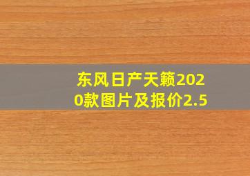 东风日产天籁2020款图片及报价2.5