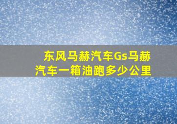 东风马赫汽车Gs马赫汽车一箱油跑多少公里