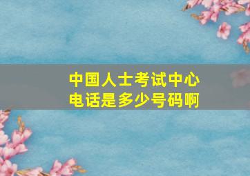 中国人士考试中心电话是多少号码啊