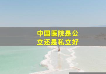 中国医院是公立还是私立好