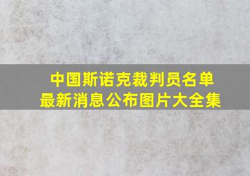 中国斯诺克裁判员名单最新消息公布图片大全集