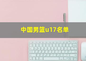 中国男篮u17名单