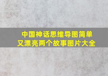 中国神话思维导图简单又漂亮两个故事图片大全