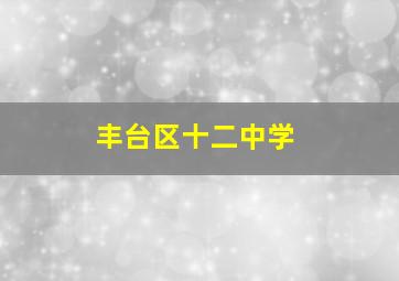 丰台区十二中学