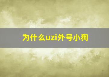 为什么uzi外号小狗