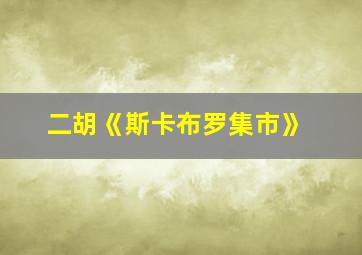 二胡《斯卡布罗集市》