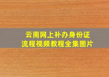 云南网上补办身份证流程视频教程全集图片