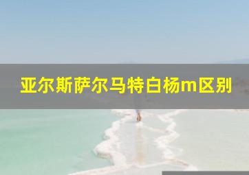 亚尔斯萨尔马特白杨m区别