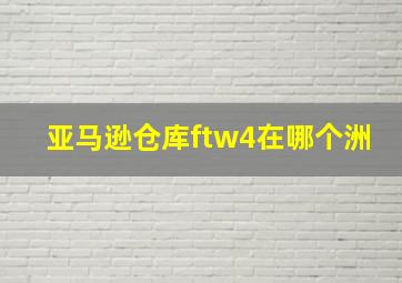 亚马逊仓库ftw4在哪个洲