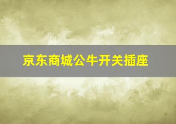 京东商城公牛开关插座