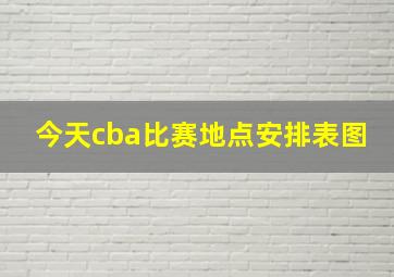 今天cba比赛地点安排表图