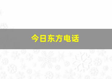 今日东方电话