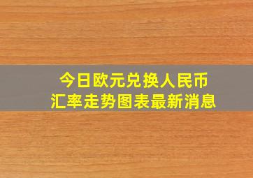 今日欧元兑换人民币汇率走势图表最新消息