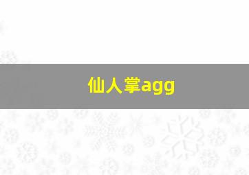 仙人掌agg