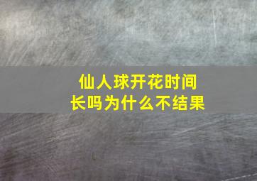 仙人球开花时间长吗为什么不结果