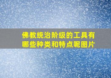 佛教统治阶级的工具有哪些种类和特点呢图片