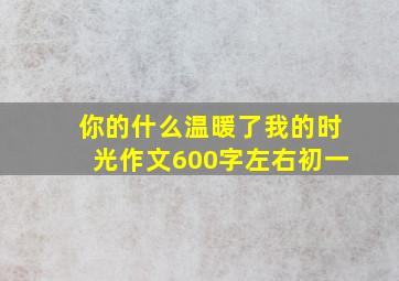 你的什么温暖了我的时光作文600字左右初一