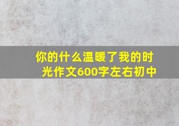 你的什么温暖了我的时光作文600字左右初中