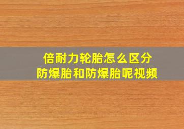 倍耐力轮胎怎么区分防爆胎和防爆胎呢视频