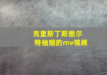 克里斯丁斯图尔特抽烟的mv视频