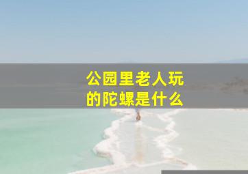 公园里老人玩的陀螺是什么