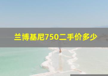 兰博基尼750二手价多少