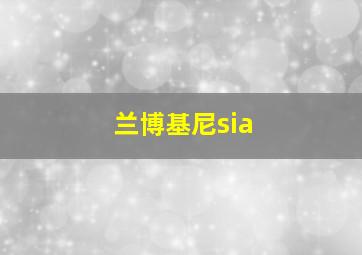 兰博基尼sia