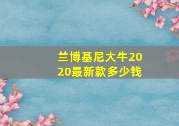 兰博基尼大牛2020最新款多少钱