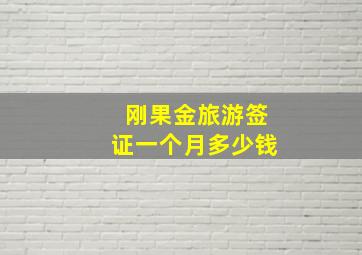 刚果金旅游签证一个月多少钱