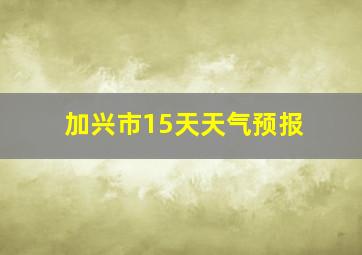 加兴市15天天气预报