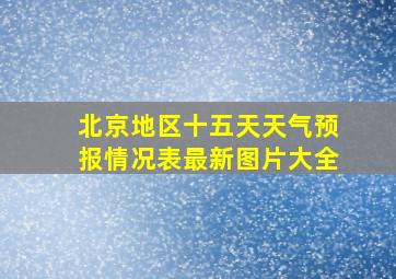 北京地区十五天天气预报情况表最新图片大全